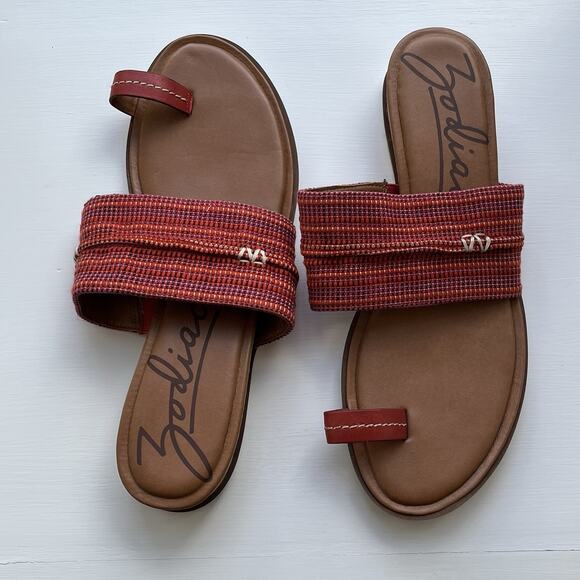 Zodiac Toe Loop Slip on Sandals Adelanto Chili Women’s 11 M - Picture 5 of 6